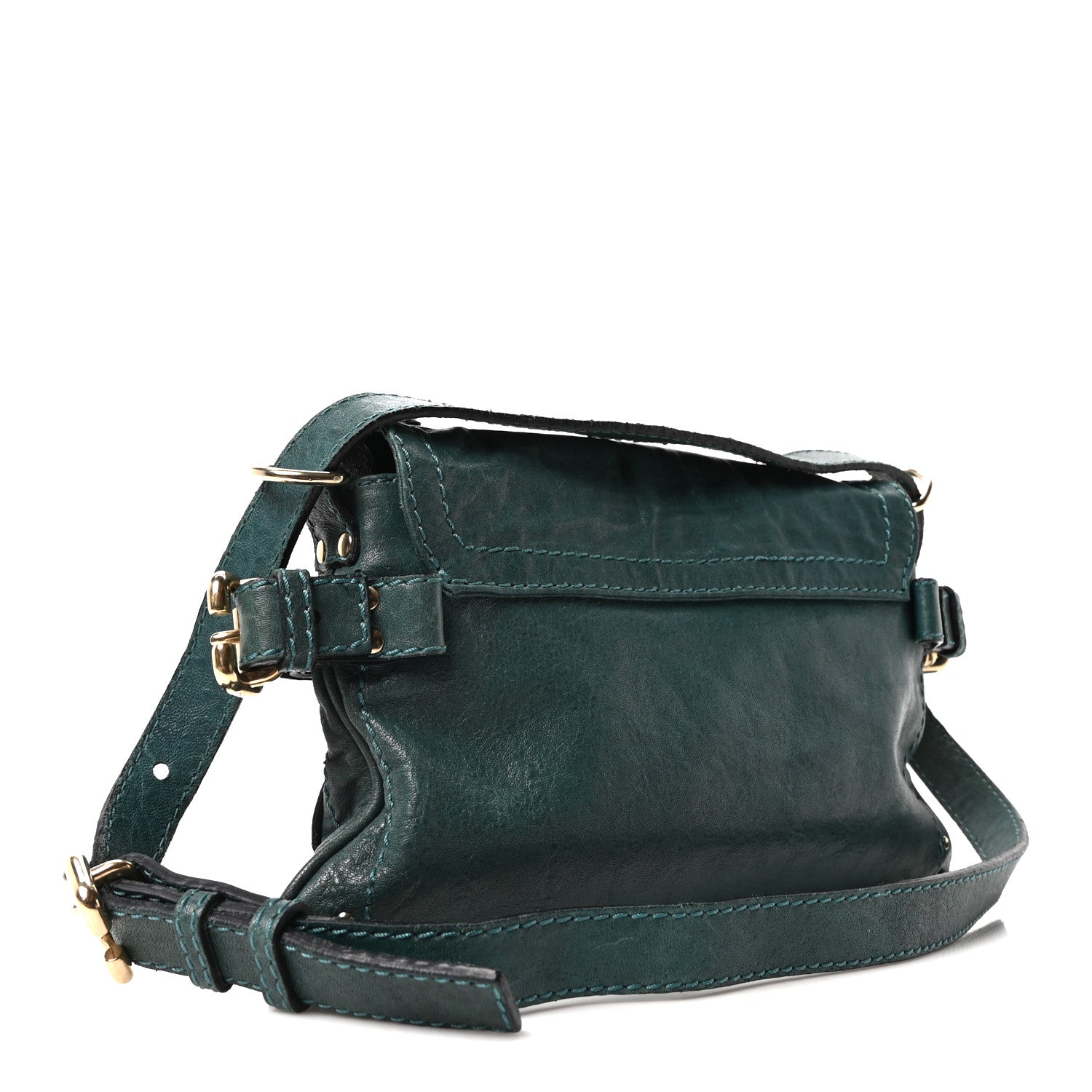 Chloe Lambskin Small Paddington Capsule Satchel Aqua Fresh 3 of 10