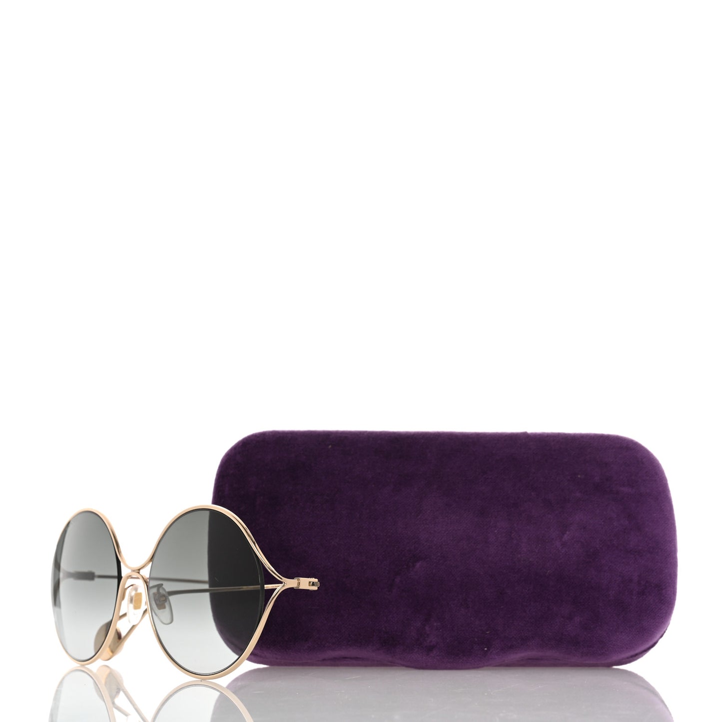Metal Round Pearl Tip Sunglasses GG0253S Gold