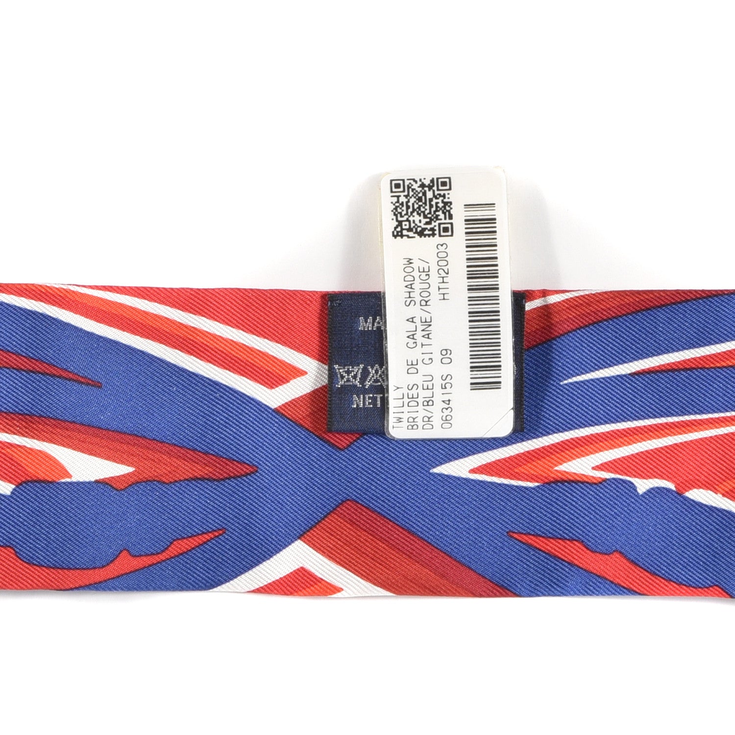 Hermes Silk Brides de Gala Shadow Twilly Bleu Gitane Rouge 6 of 6