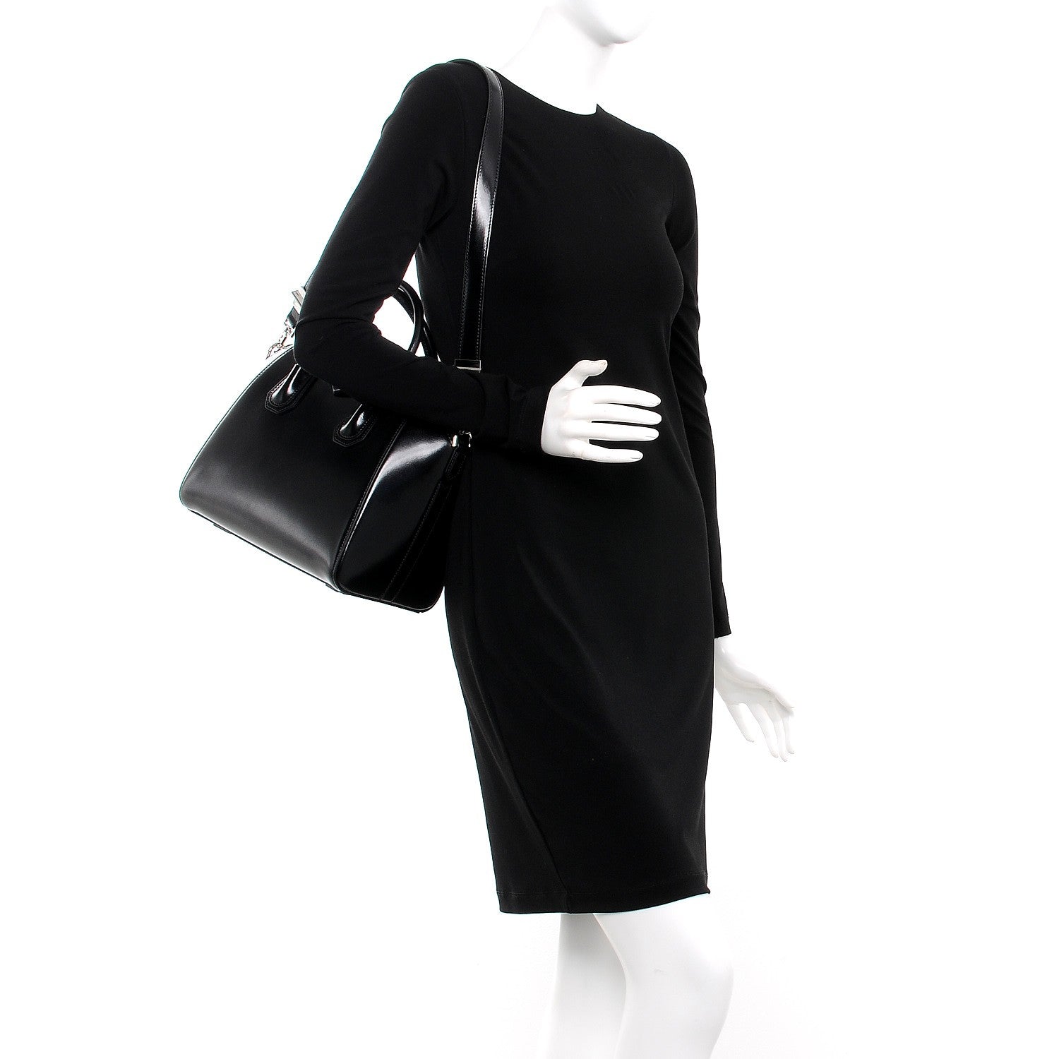 Givenchy Shiny Lord Calfskin Small Antigona Black 2 of 8