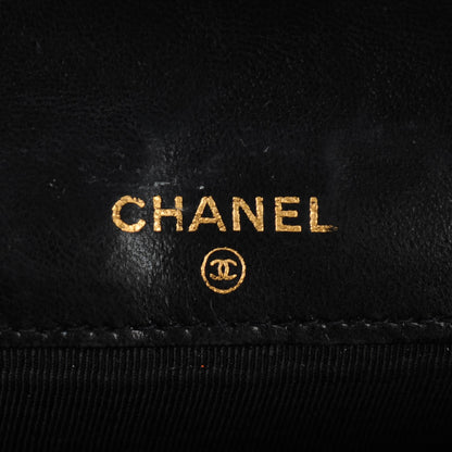 Chanel Lambskin Diamond Stitched Wallet Black 6 of 8