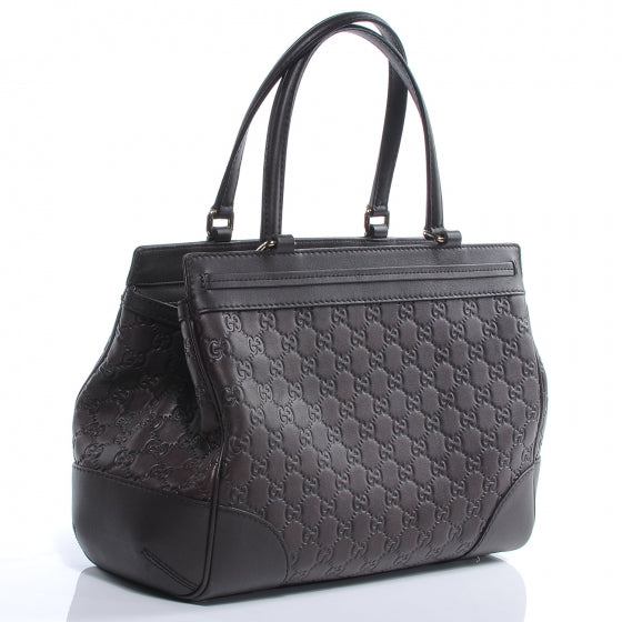 Guccissima Medium Mayfair Tote Dark Brown