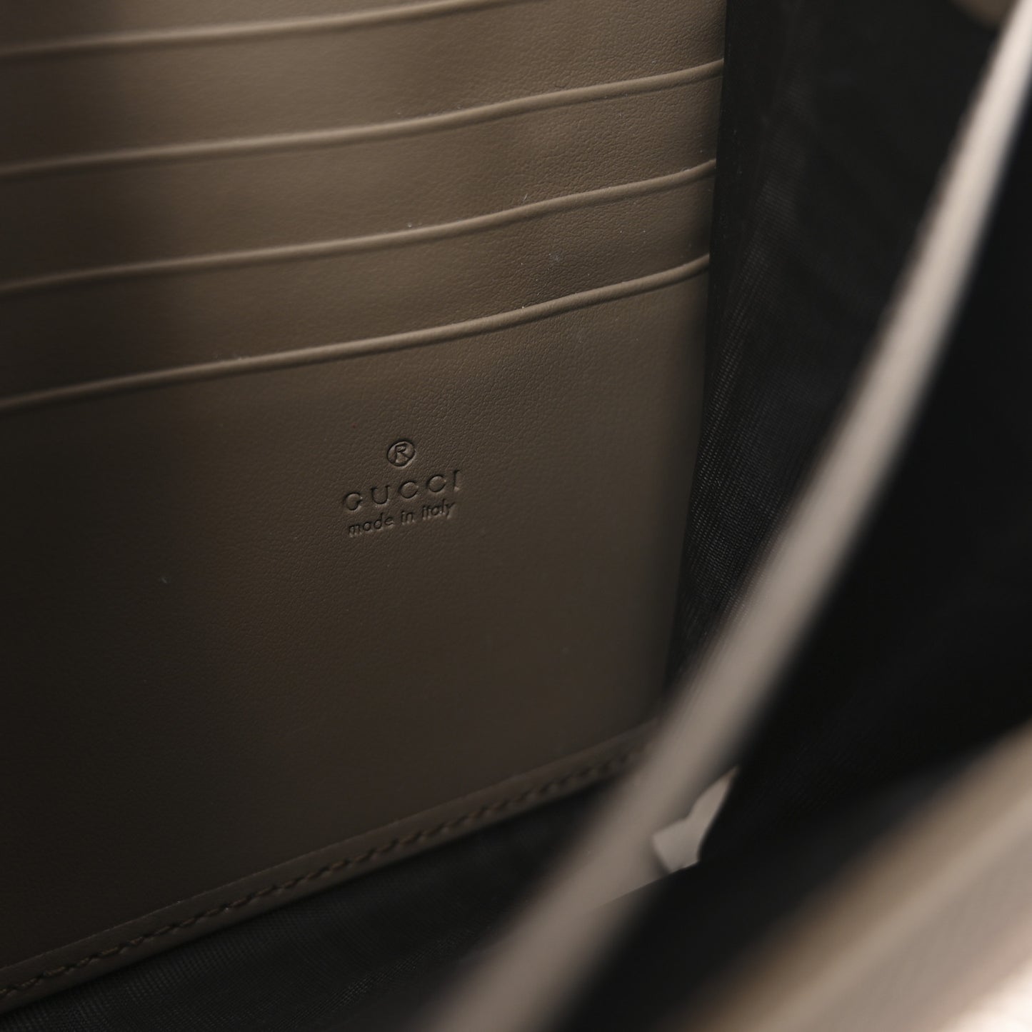 GG Supreme Monogram Mini Dionysus Chain Wallet Beige Taupe