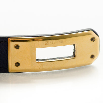 Hermes Swift Kelly Double Tour Bracelet M Bleu Saphir 7 of 8