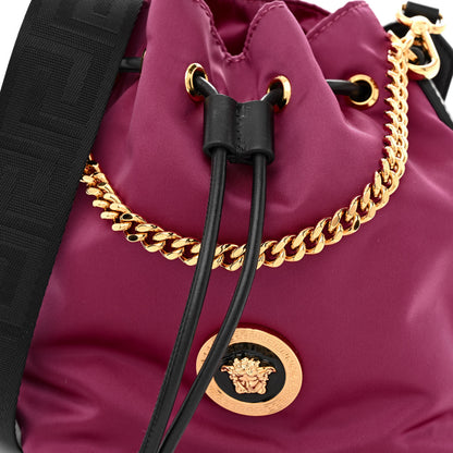 Versace Nylon Medusa Bucket Bag Dahlia Black 8 of 10
