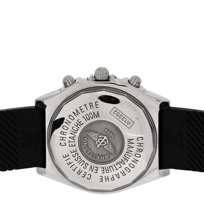 Breitling Stainless Steel Rubber 39mm Chronomat Automatic Watch Black A13352 4 of 4
