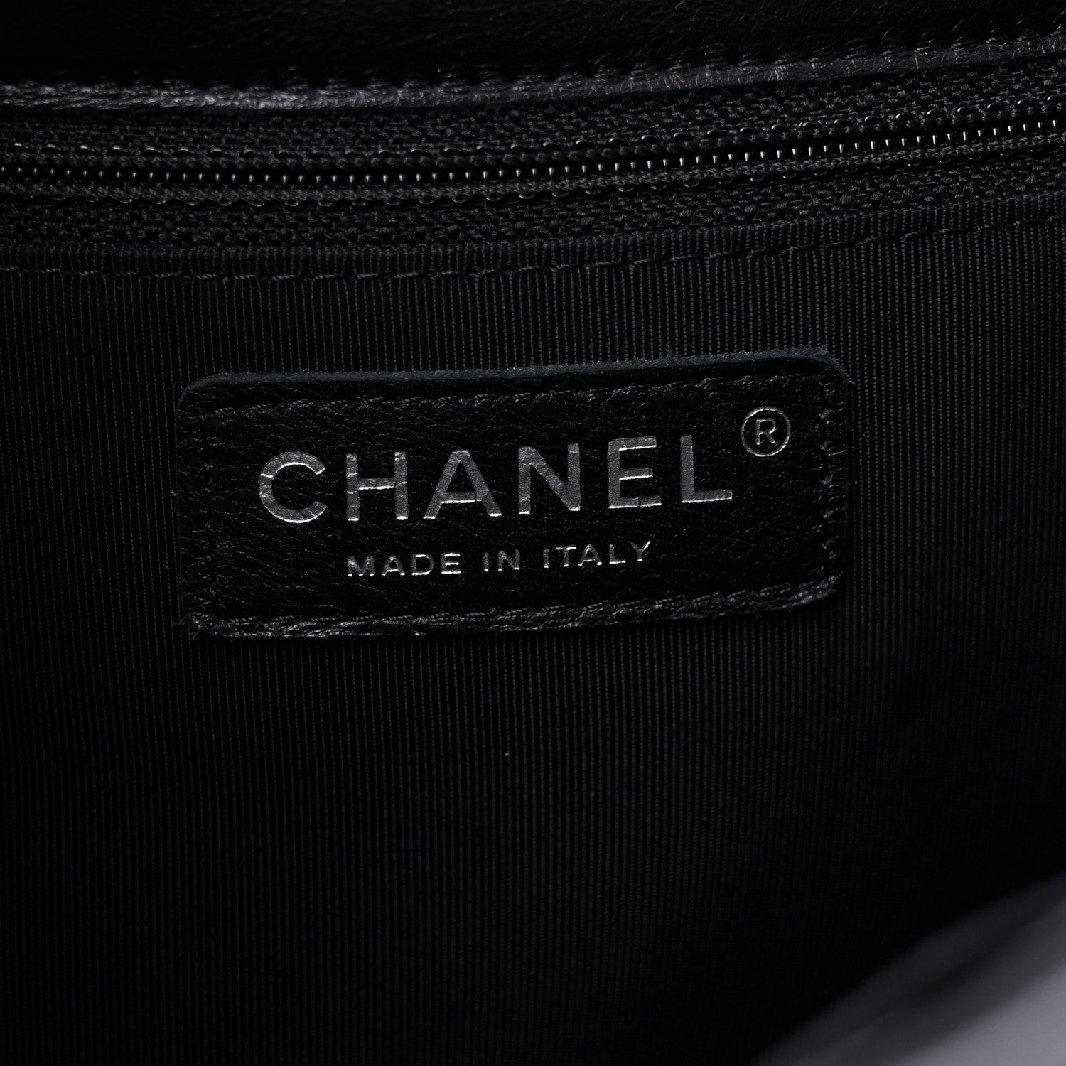 Chanel Lambskin Quilted Front Flap Tote Black 6 of 11