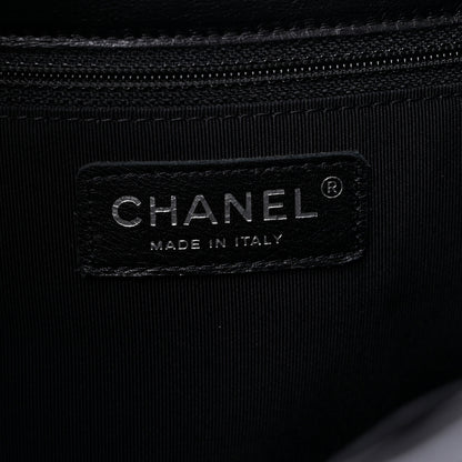 Chanel Lambskin Quilted Front Flap Tote Black 6 of 11