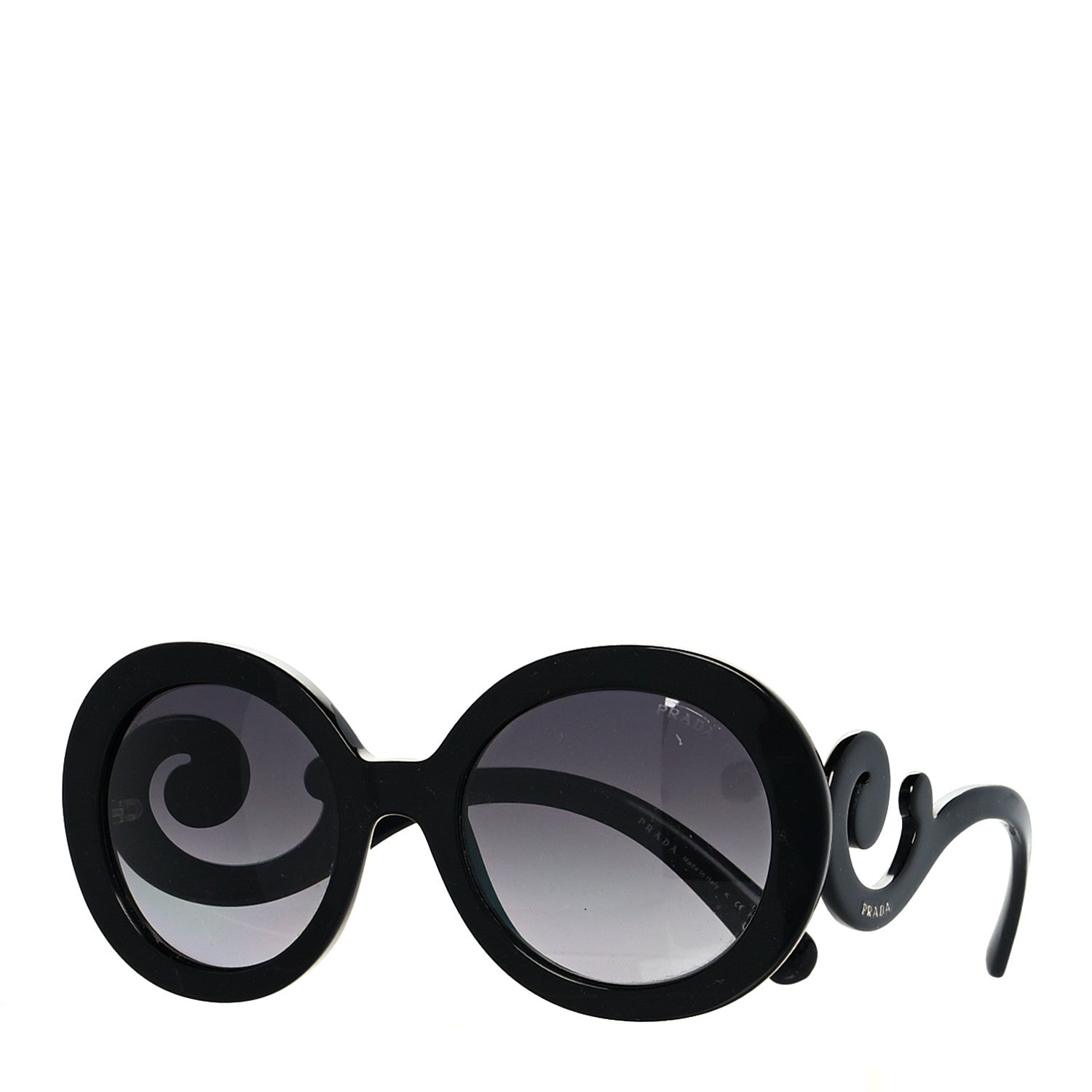 Prada Baroque Sunglasses SPR 27N Black 1 of 7