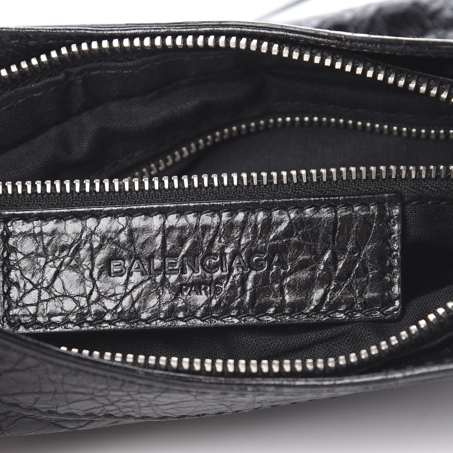 Agneau Giant 12 Silver Hardware Hip Black