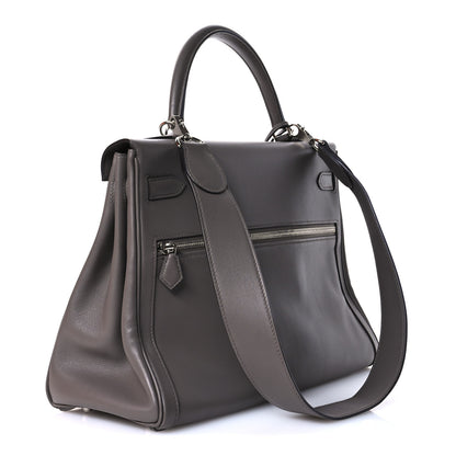 Hermes Swift Horseshoe Lakis Kelly 35 Etain 3 of 10