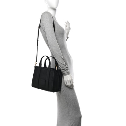 Marc Jacobs Grained Calfskin Small The Tote Bag Black 2 of 11