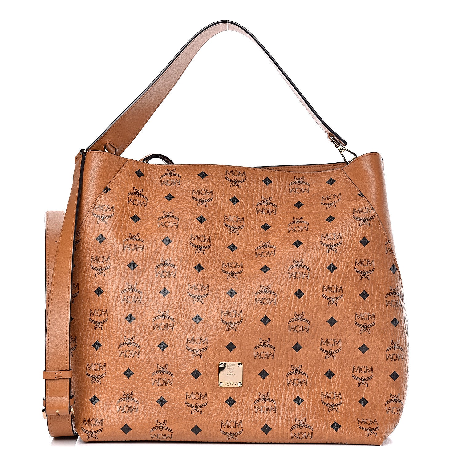 MCM Visetos Large Klara Hobo Cognac 1 of 16