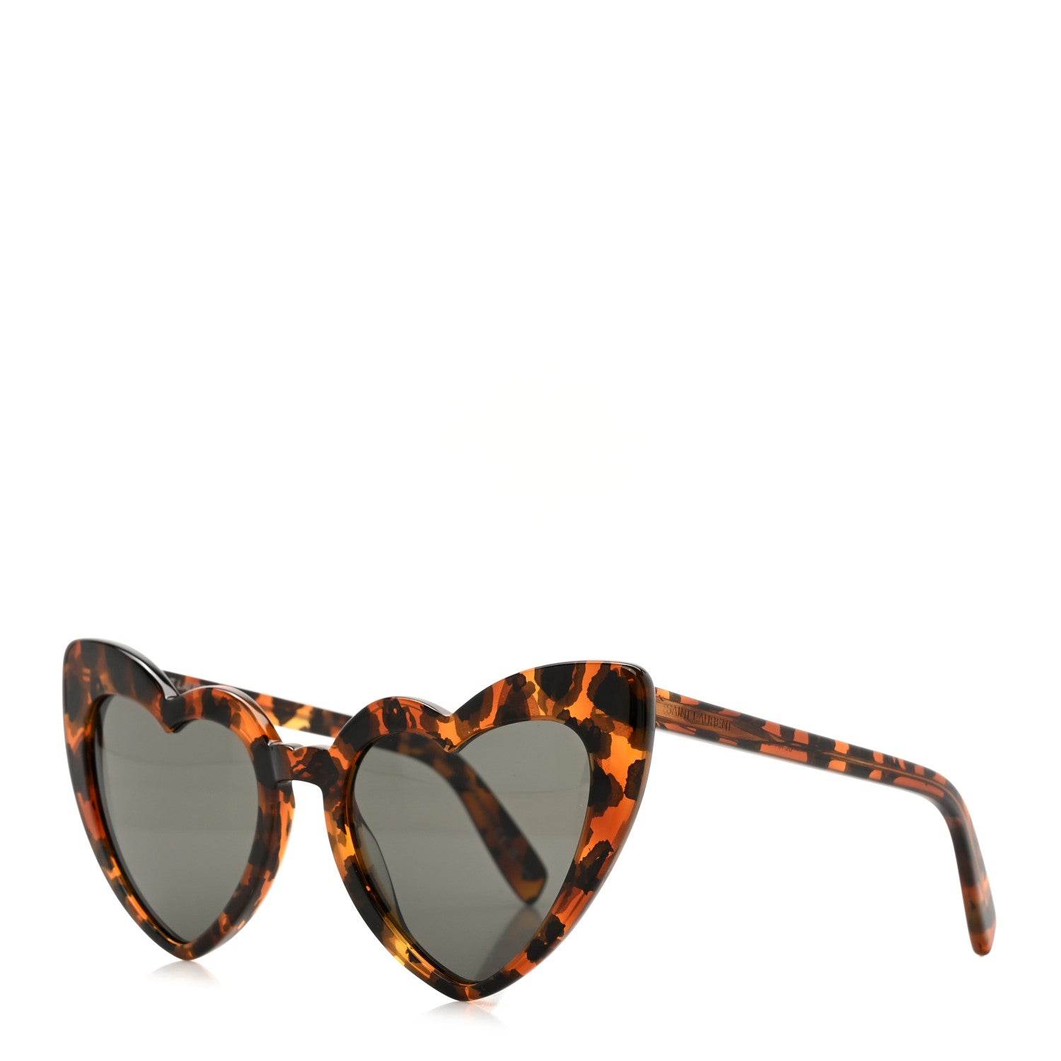 Saint Laurent Acetate Heart Frame Loulou SL181 Sunglasses Tortoise 1 of 6