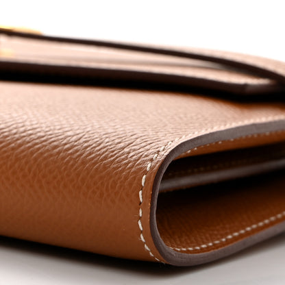 Hermes Epsom Kelly Longue Wallet Gold 9 of 10