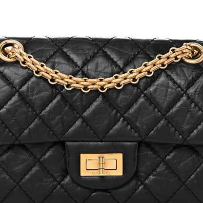 Chanel Aged Calfskin Quilted 2.55 Reissue Mini Flap Black 8 of 10