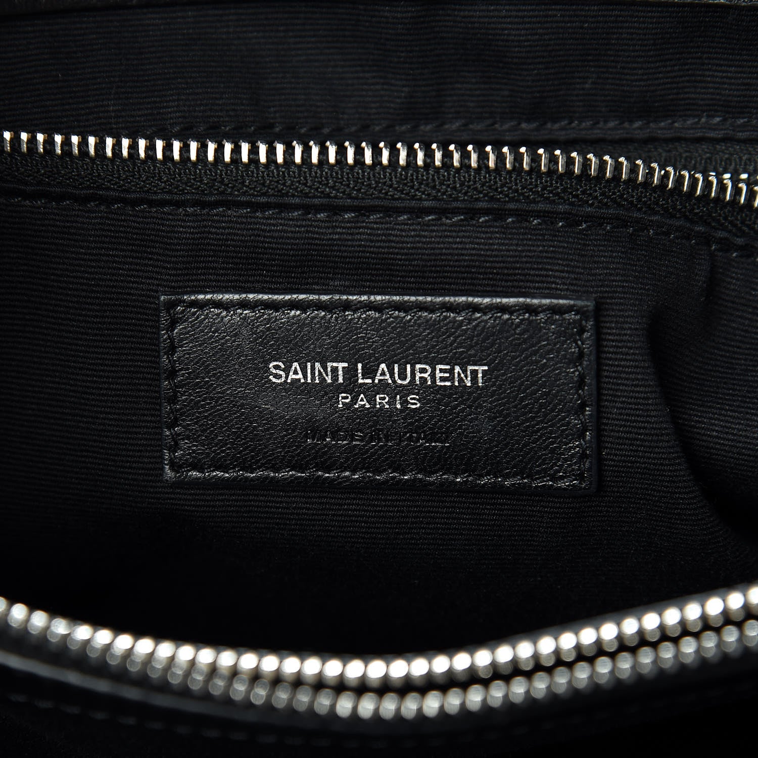 Saint Laurent Calfskin Y Quilted Monogram Large Loulou Chain Satchel Black 5 of 14