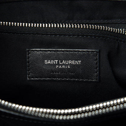 Saint Laurent Calfskin Y Quilted Monogram Large Loulou Chain Satchel Black 5 of 14