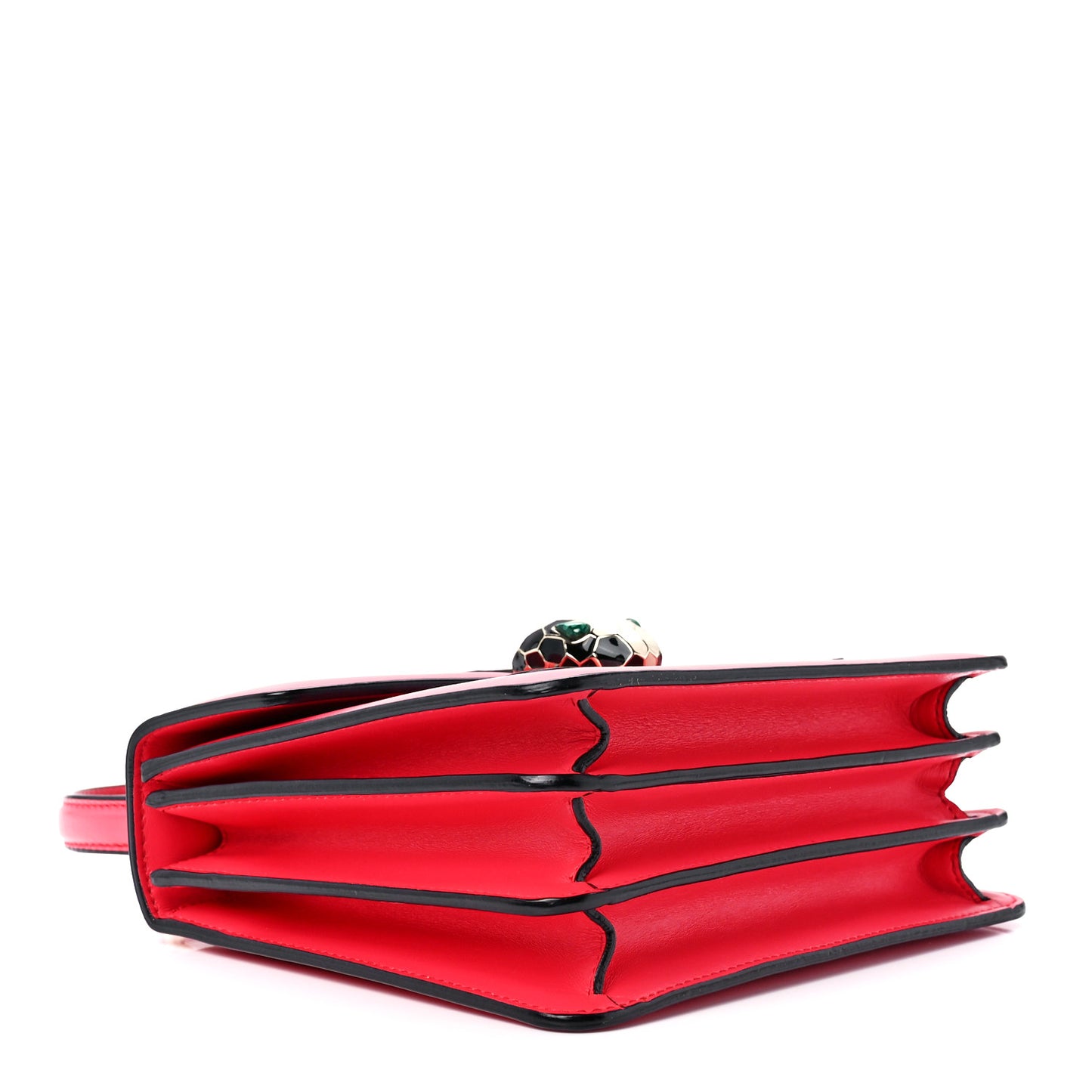 Calfskin Serpenti Forever Top Handle Reef Coral