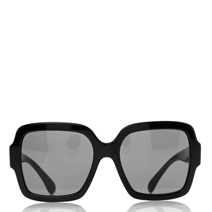 Chanel Acetate Square Heart Sunglasses 5479-A Black 2 of 8