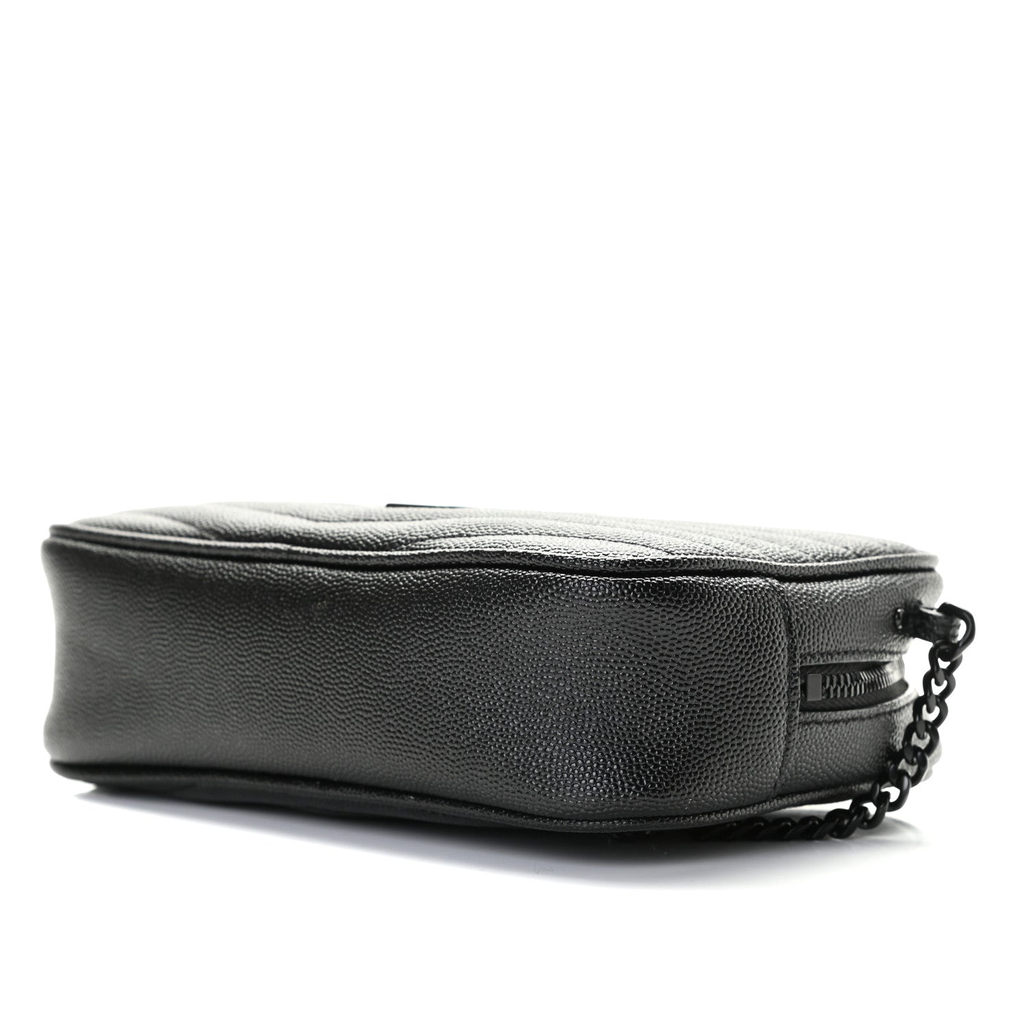 Saint Laurent Grain De Poudre Matelasse Monogram Mini Lou Camera Bag Black 7 of 11
