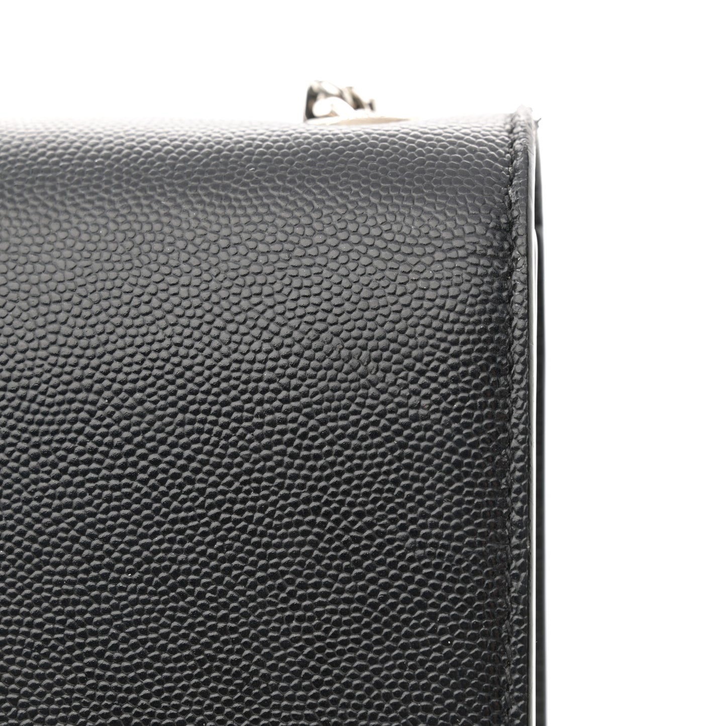 Grain De Poudre Medium Classic Monogram Kate Satchel Black
