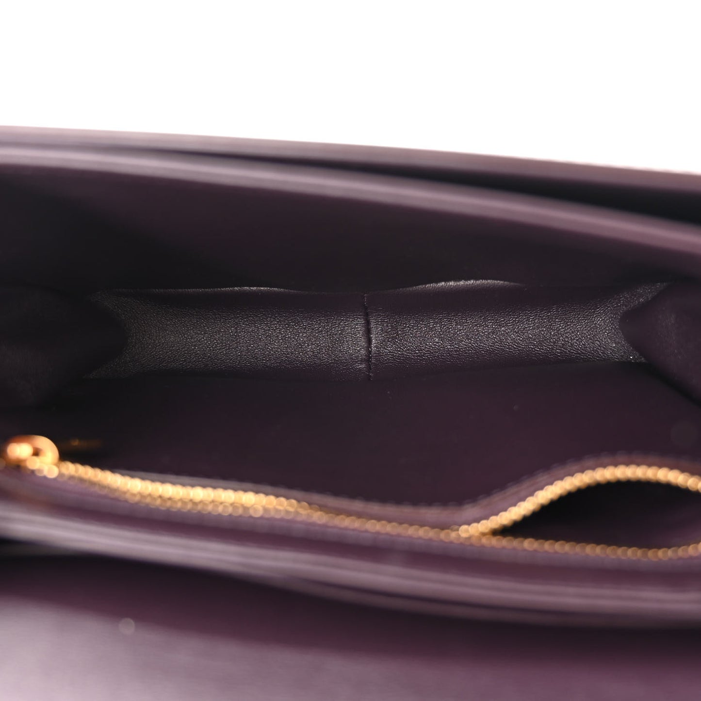 Shiny Calfskin Teen Triomphe Aubergine