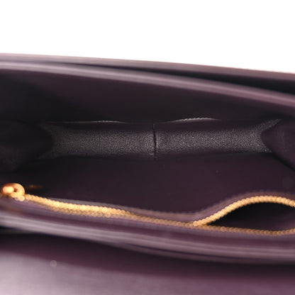 Celine Shiny Calfskin Teen Triomphe Aubergine 5 of 13