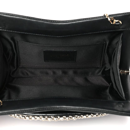 Jimmy Choo Nappa Crystal Venus Clutch with Chain Black 5 of 9