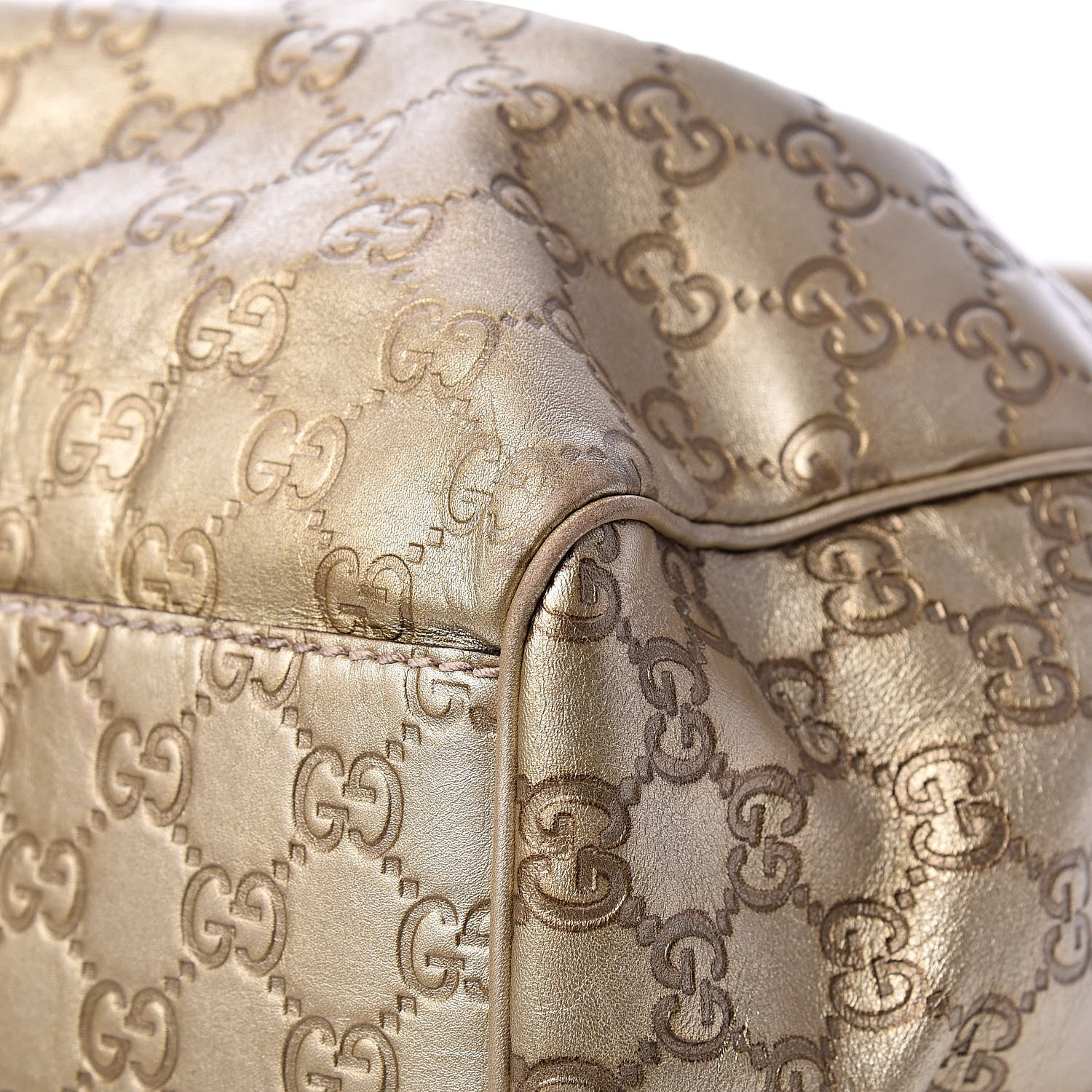 Gucci Guccissima Medium Sukey Tote Champagne 19 of 20
