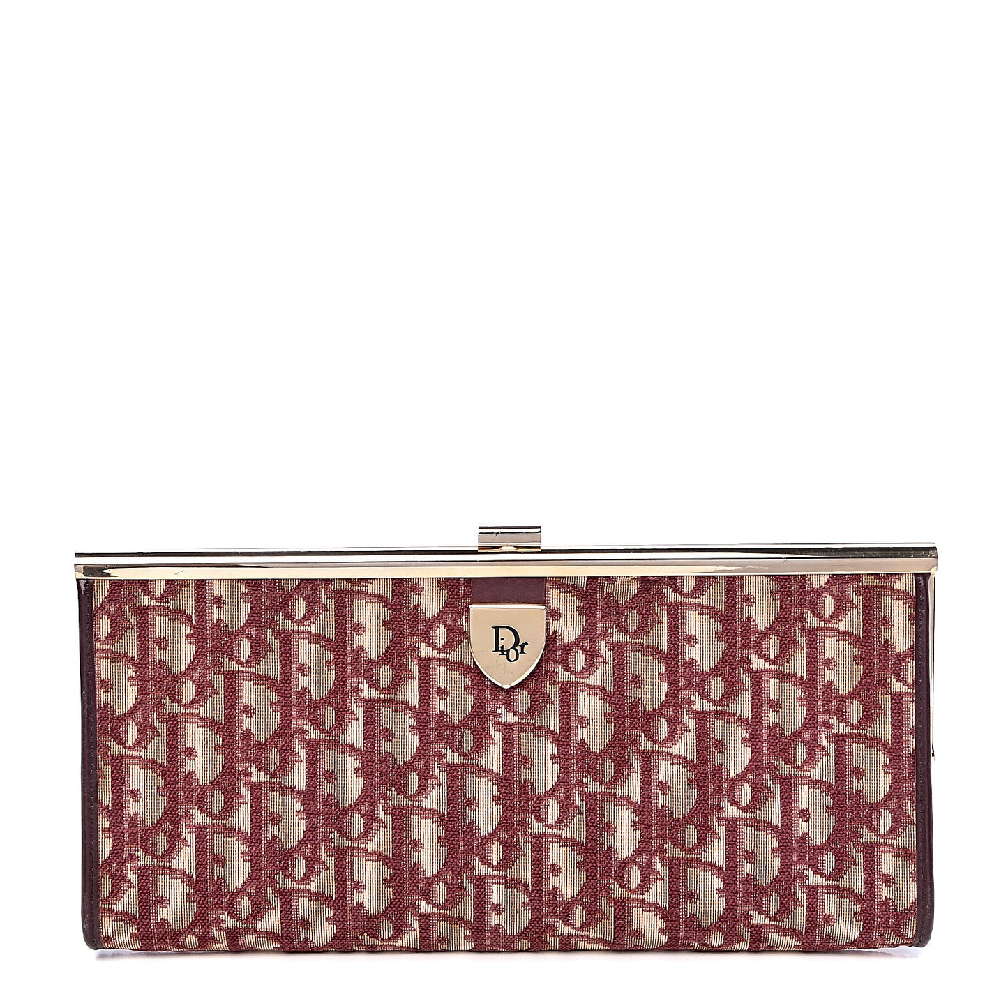 Monogram Clutch Navy Burgundy
