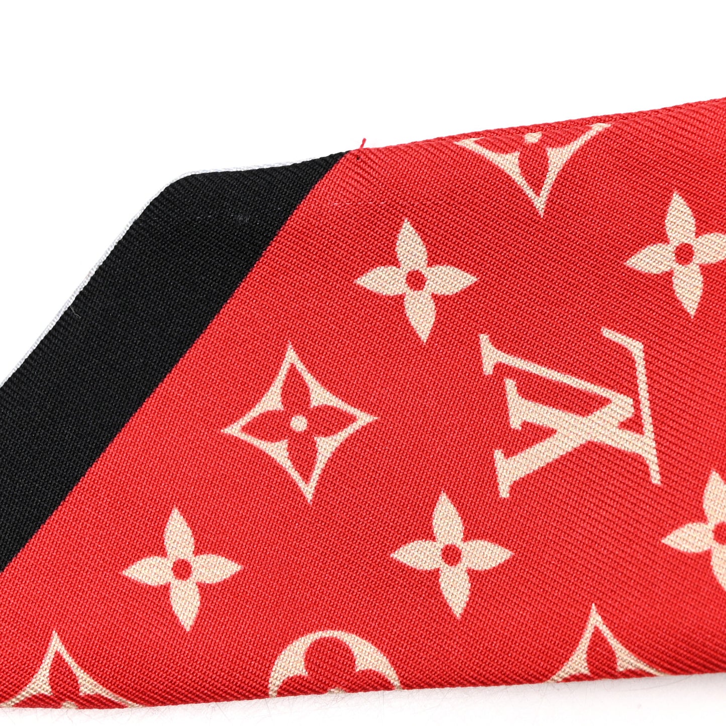 Silk Monogram Tribute To Chapeau BB Bandeau Red