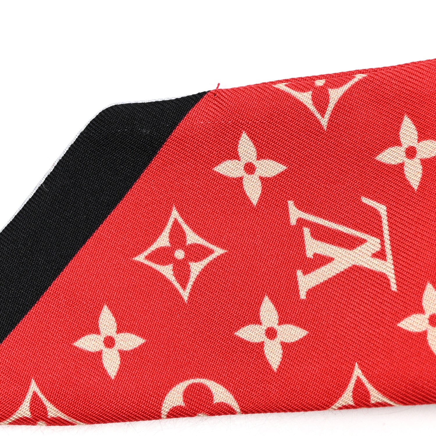 Louis Vuitton Silk Monogram Tribute To Chapeau BB Bandeau Red 4 of 4