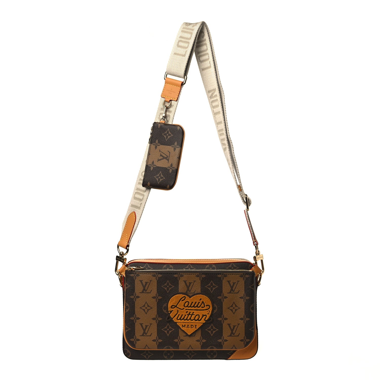Louis Vuitton X NIGO Reverse Monogram Stripes Trio Messenger 1 of 13