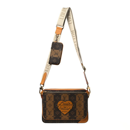 Louis Vuitton X NIGO Reverse Monogram Stripes Trio Messenger 1 of 13