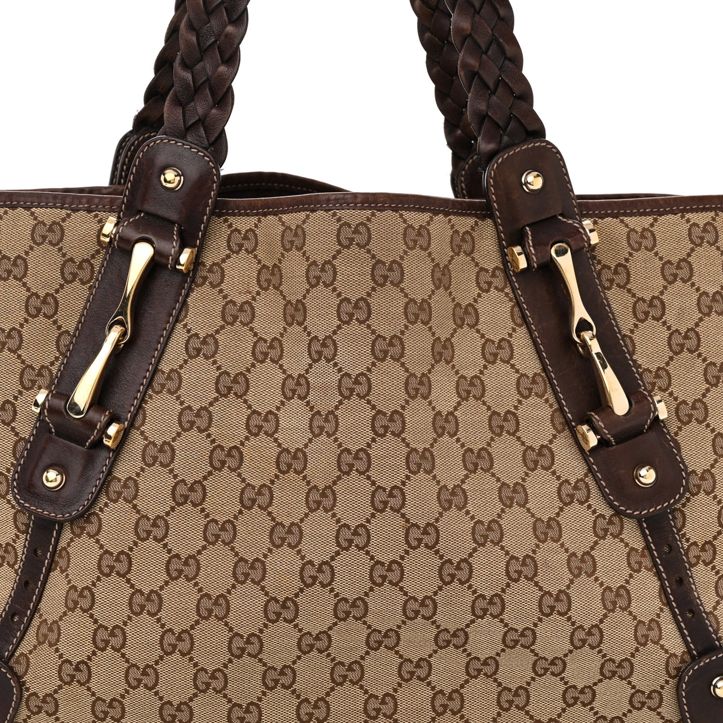 Monogram Medium Pelham Shoulder Bag Dark Brown