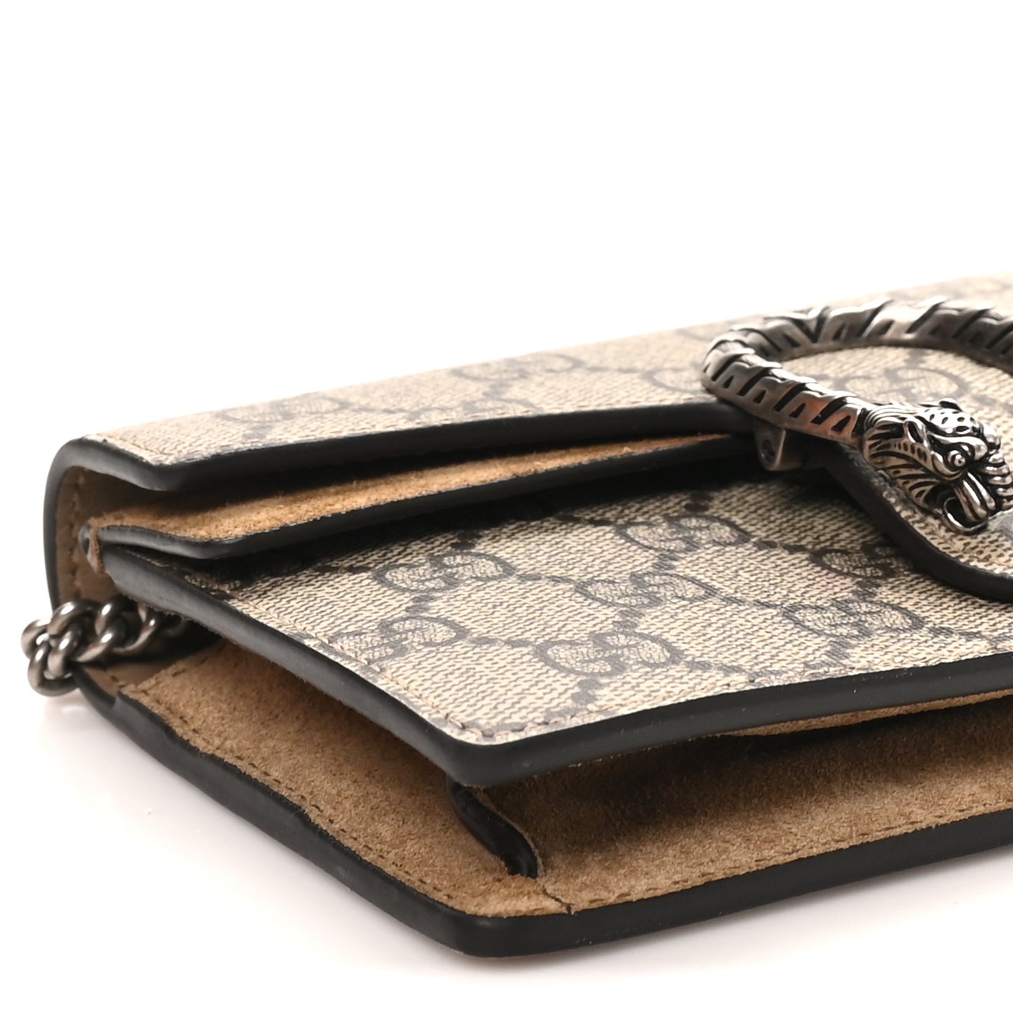 GG Supreme Monogram Super Mini Dionysus Shoulder Bag Taupe