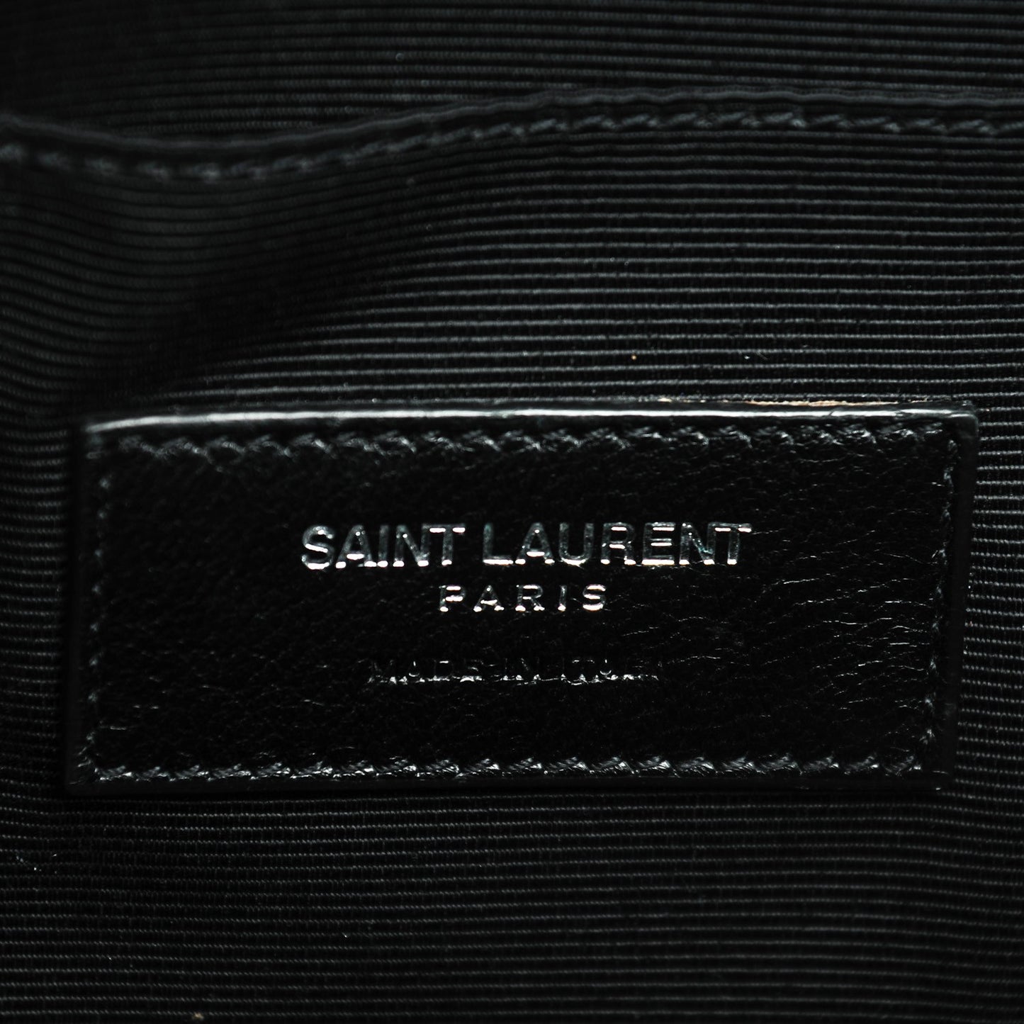 Grained Calfskin Baby Sac De Jour Black