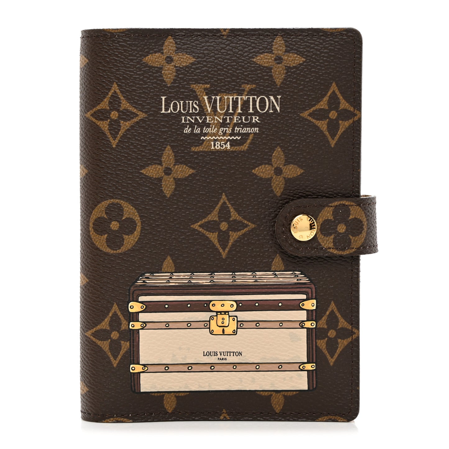 Monogram Trunks and Locks Small Ring Agenda Cover