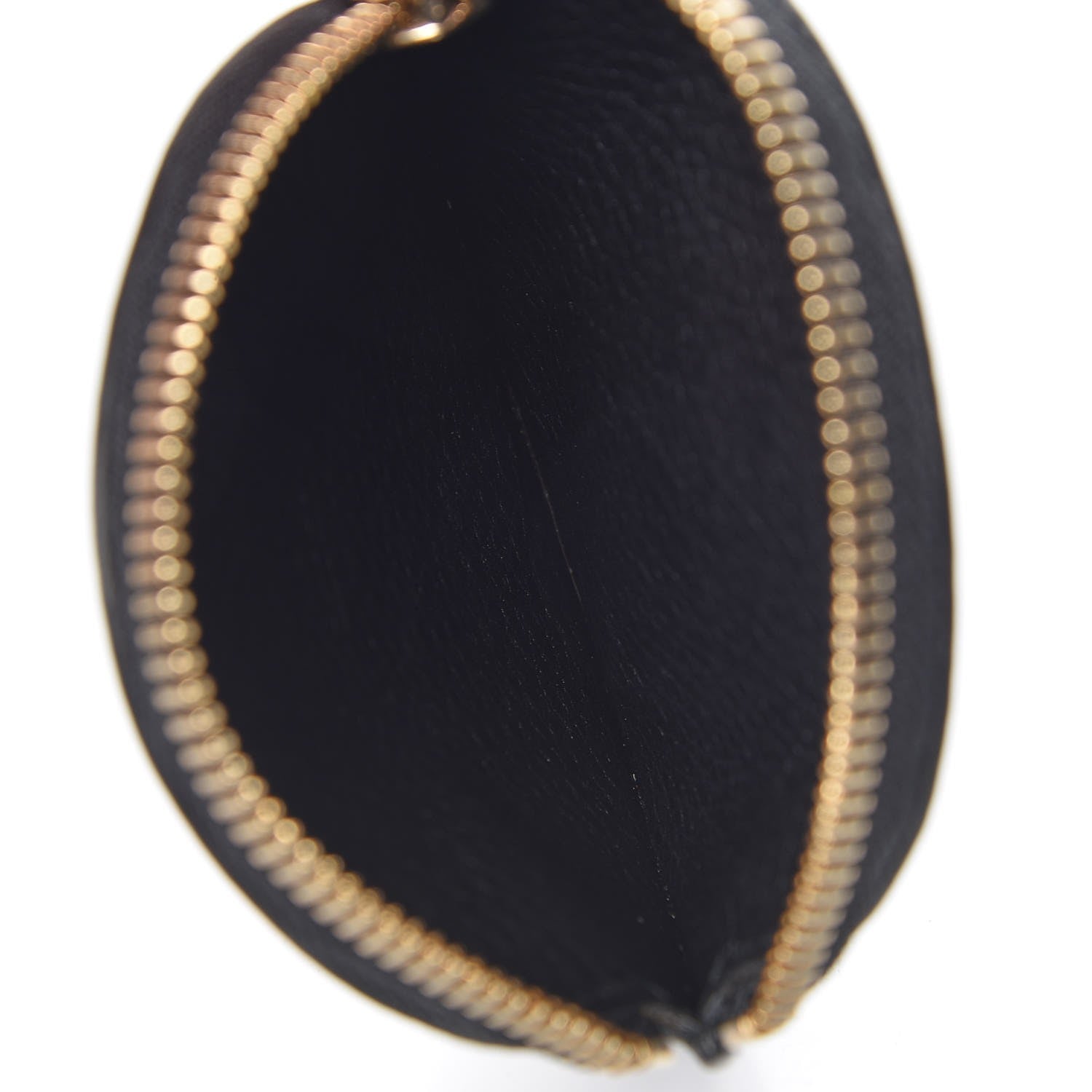 Gucci Pebbled Calfskin Round Coin Purse Black 5 of 7