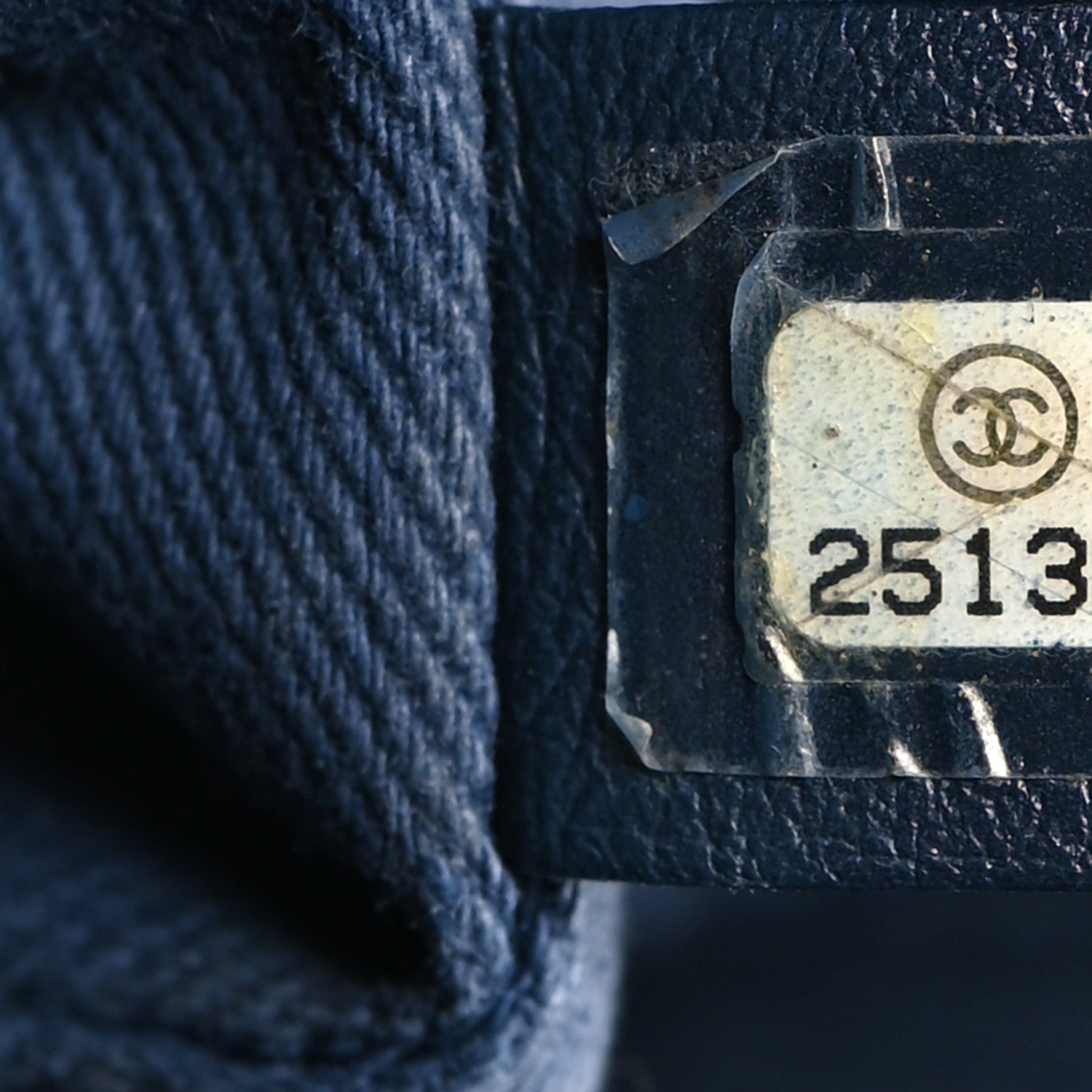 Chanel Canvas Large Double Face Shopping Tote Navy 7 of 10