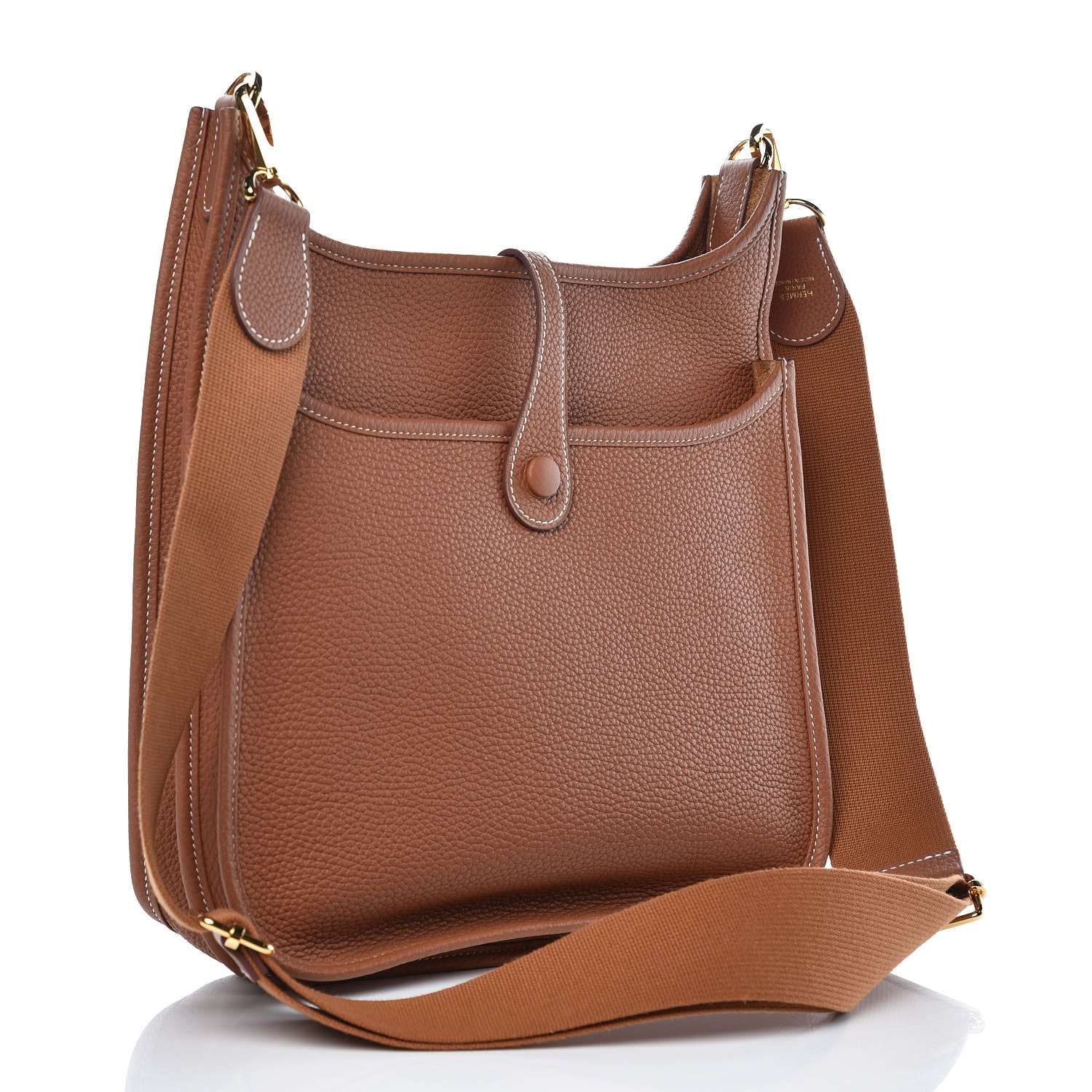 Hermes Taurillon Clemence Evelyne III PM Gold 3 of 9