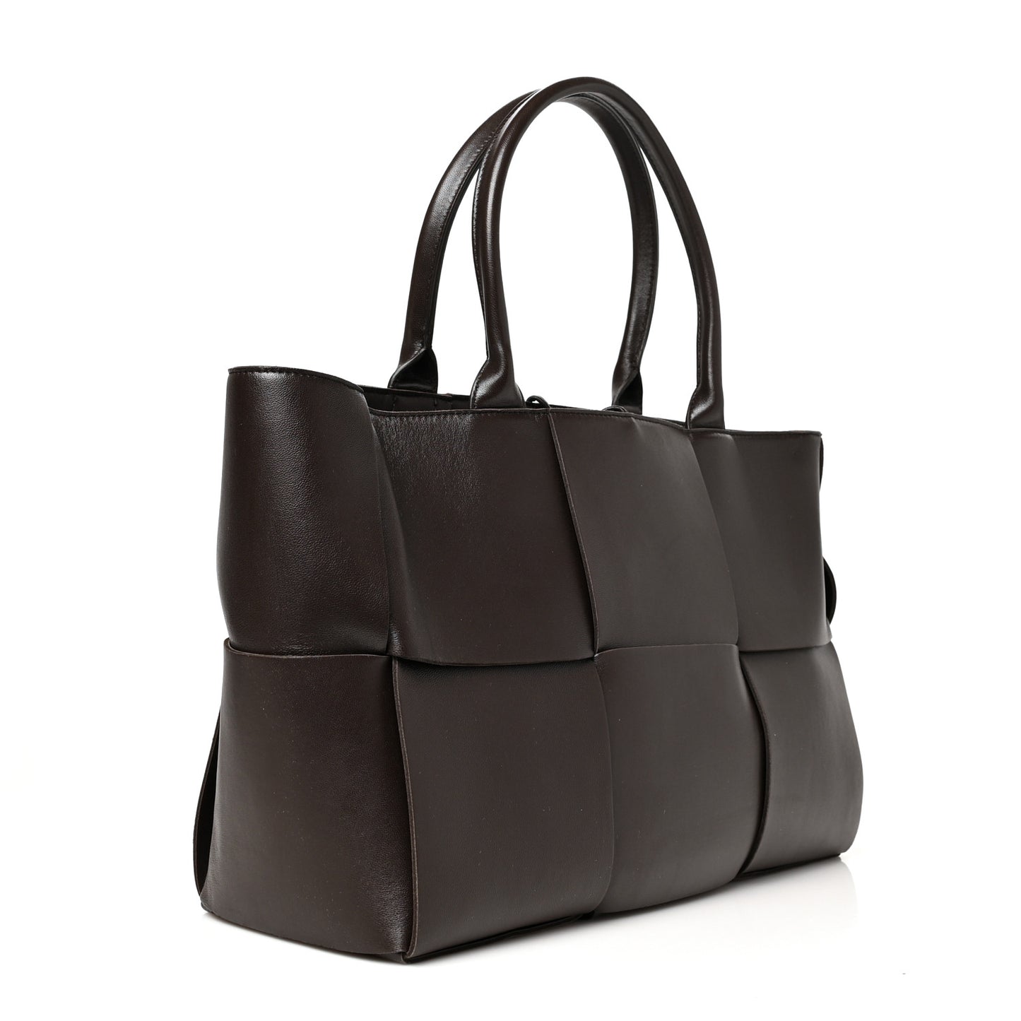 Nappa Maxi Intrecciato Arco Tote Fondant