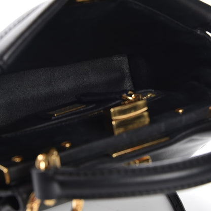 Fendi Nappa Mini Peekaboo Iconic Satchel Black 6 of 7