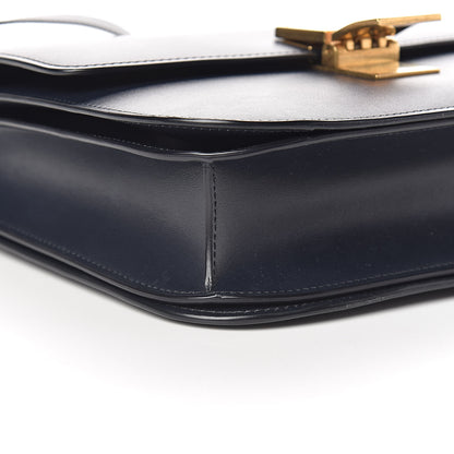 Celine Box Calfskin Medium Classic Box Flap Bag Navy Blue 10 of 12