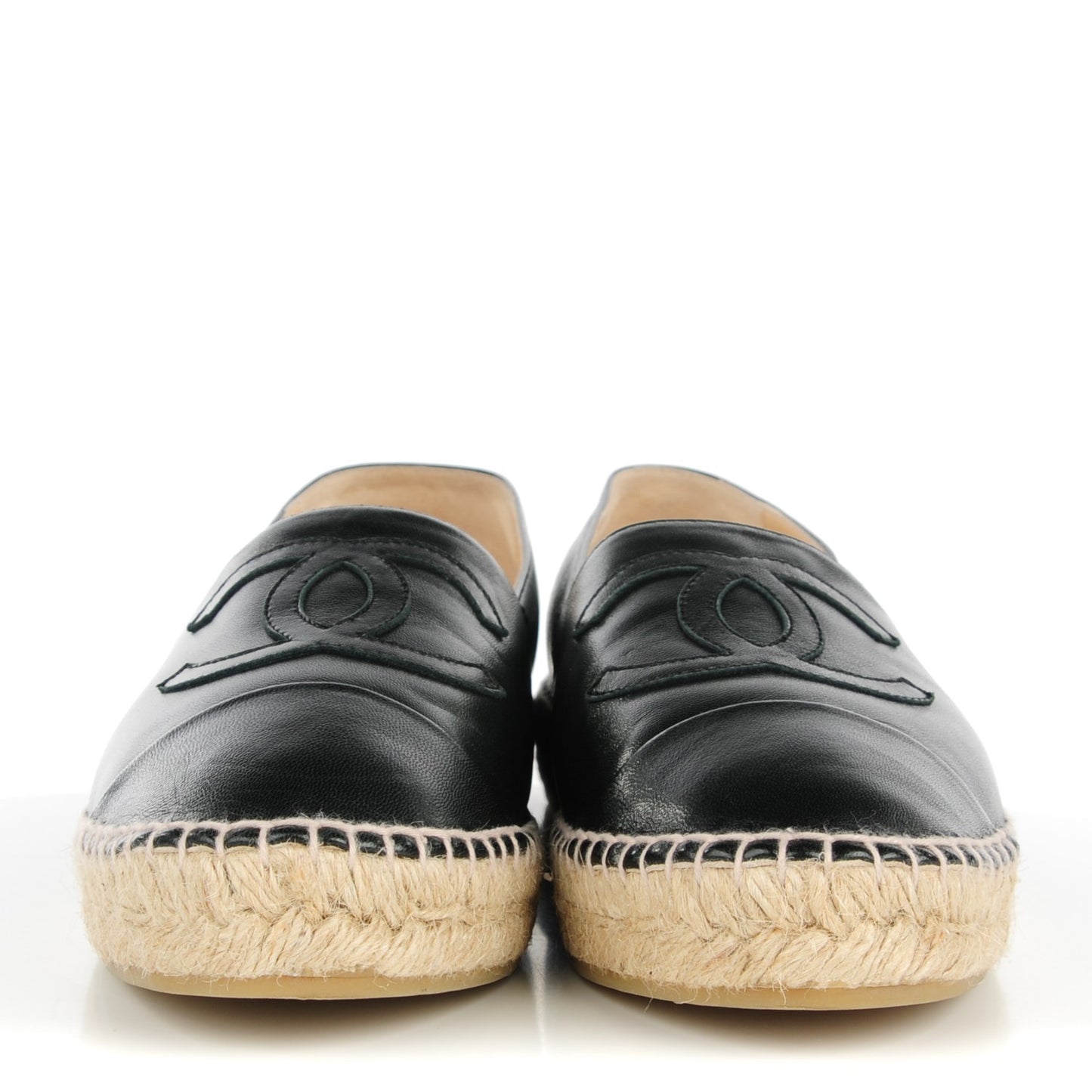 Lambskin CC Espadrilles 41 Black