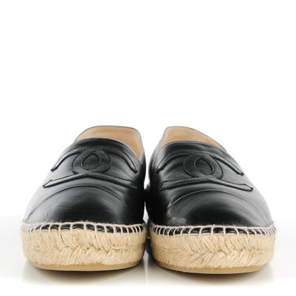 Chanel Lambskin CC Espadrilles 41 Black 2 of 12