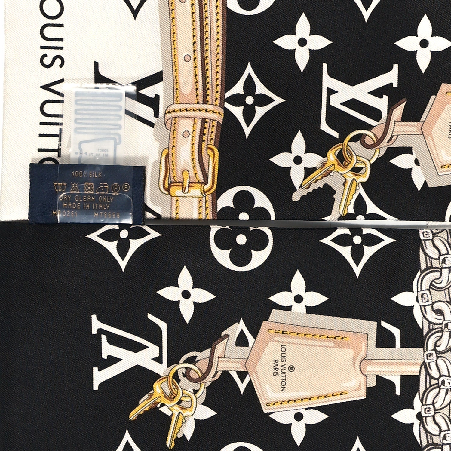 Louis Vuitton Silk Monogram Confidential Bandeau Black 4 of 4