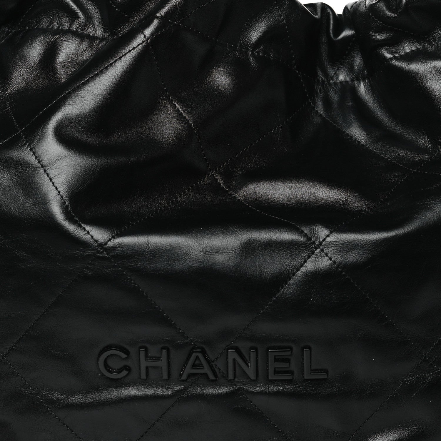 Chanel Shiny Calfskin Quilted Chanel 22 So Black 9 of 11