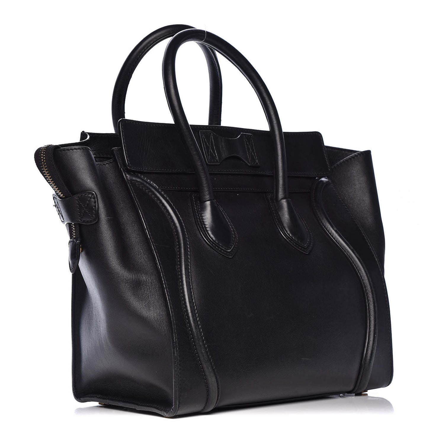 Smooth Calfskin Mini Luggage Black